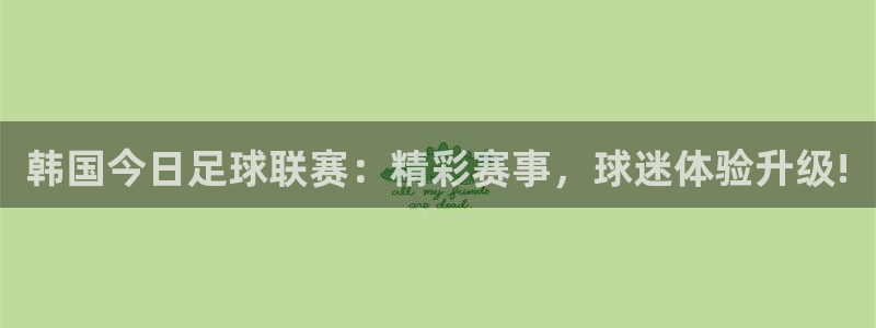韩国今日足球联赛：精彩赛事，球迷体验升级!