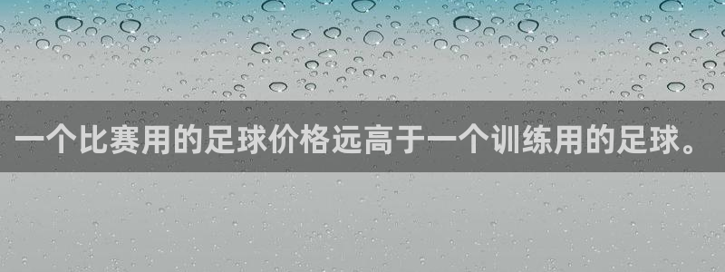 一个比赛用的足球价格远高于一个训练用的足球。